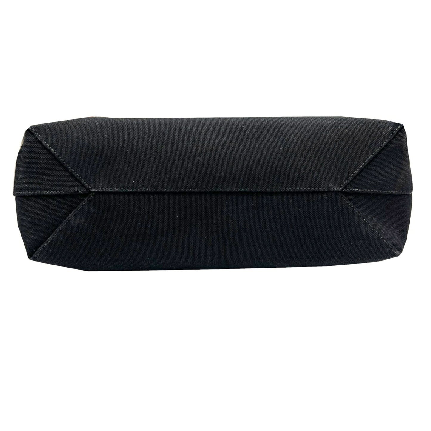 Bally Tote Bag Canvas Leather 2-Way Shoulder Handbag Black