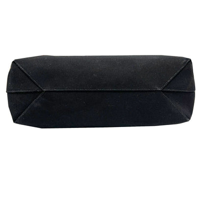 Bally Tote Bag Canvas Leather 2-Way Shoulder Handbag Black