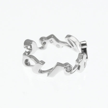 Cartier Signature 3P Diamond Ring White Gold (18K) Fashion Diamond Band Ring Silver