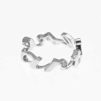 Cartier Signature 3P Diamond Ring White Gold (18K) Fashion Diamond Band Ring Silver