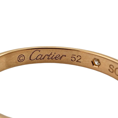 (18K) Cartier Band Ring Pink Gold
