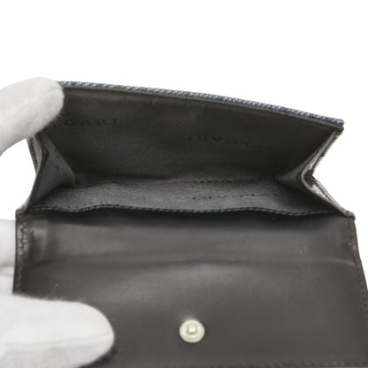 Bvlgari Logomania Bifold Wallet In Blue