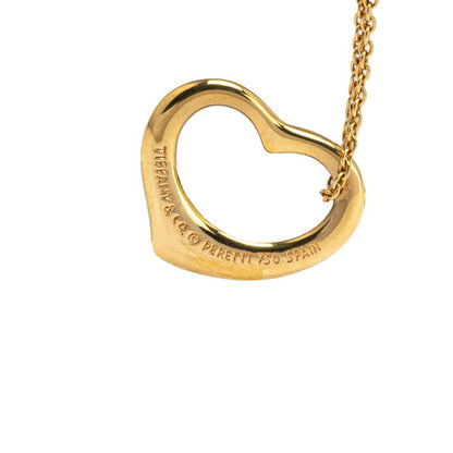 Tiffany & Co. Open Heart Elsa Peretti Necklace In 18K Yellow Gold