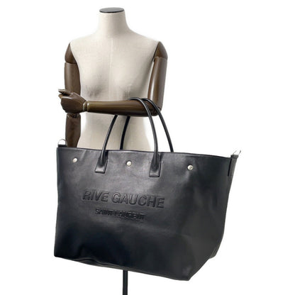 Saint Laurent Tote Bag Rive Gauche Leather 707651 Saint Laurent Paris 2Way Shoulder Black