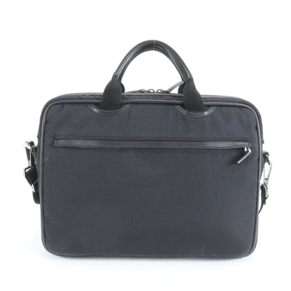 Gucci 131205 Leather 2-Way Briefcase/Tote Bag In Black