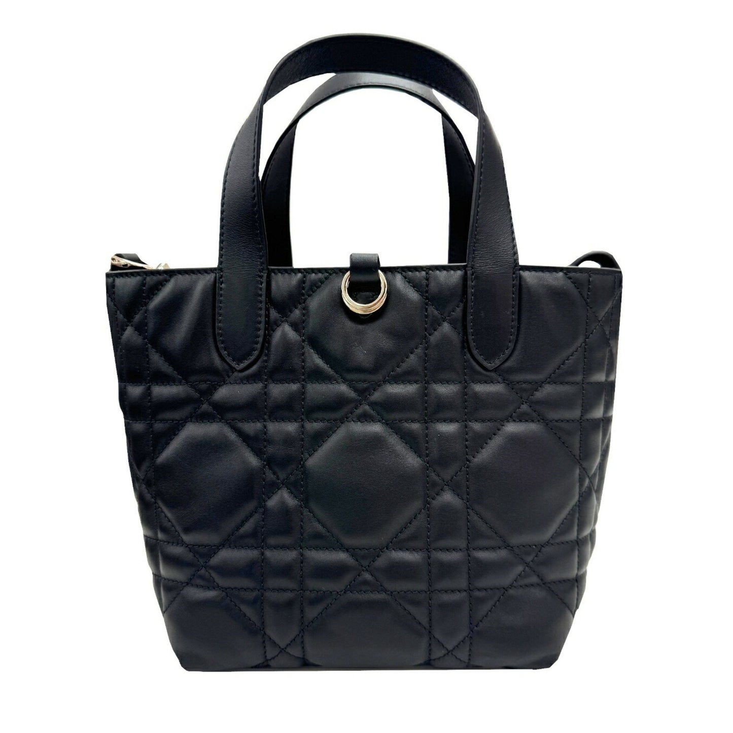 Christian Dior Dior Toujours Small M28220Shj Handbag Tote Bag Leather Black