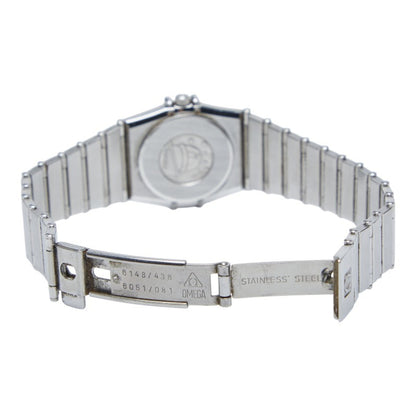 Omega Constellation Quartz Watch With Silver Dial And Stainless Steel