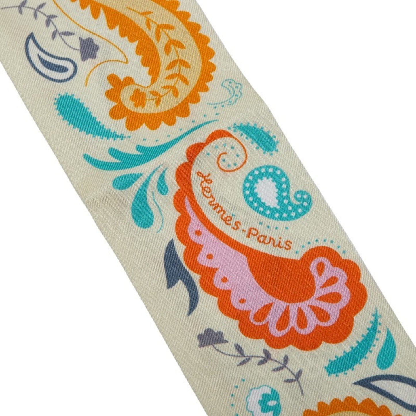 Hermes Herms Twilly Guepards Bandana Cheetah Scarf Muffler In Yellow