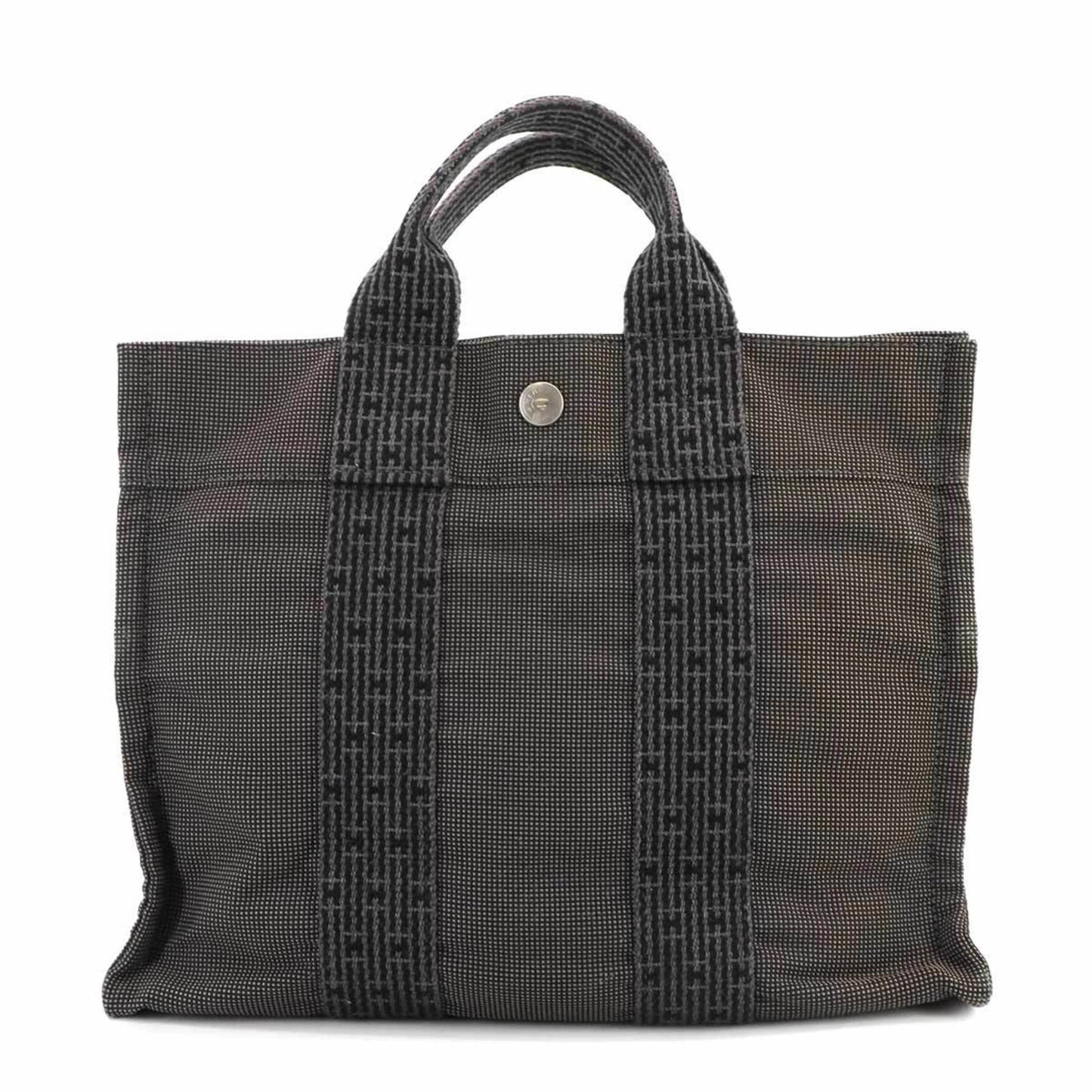 Hermes Herms Herline Tote Pm Bag In Gray Canvas