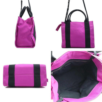 Balenciaga Balenciaga Handbag Shoulder Bag Canvas Purple Black
