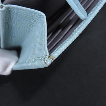 Bvlgari Wallet 287301 Blue Leather