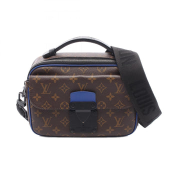 Louis Vuitton S-Lock Messenger Handbag In Coated Canvas And Leather With Monogram Macassar