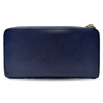 Louis Vuitton Portefeuille Comete Blue Marine L-Shaped Long Wallet Leather Navy Louis Vuitton