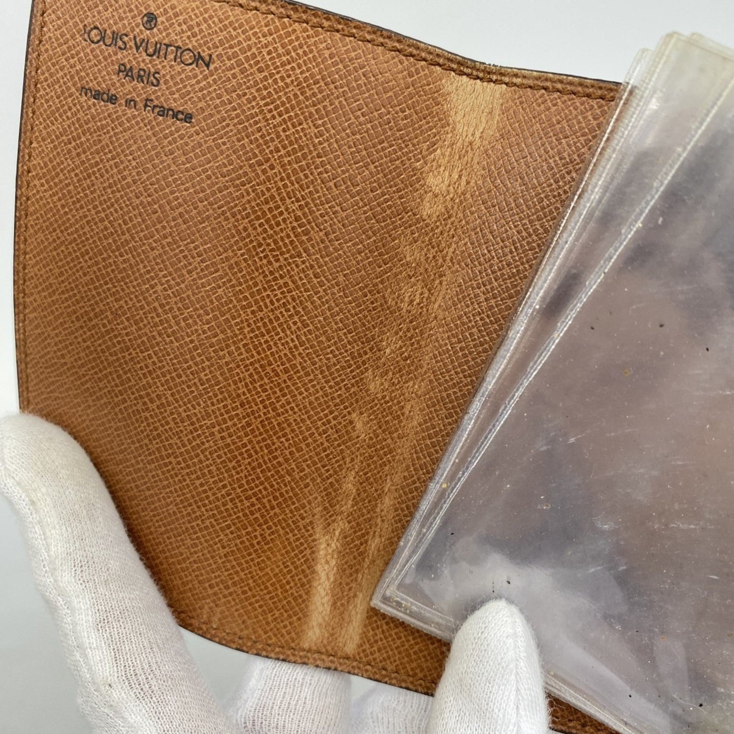 Louis Vuitton Monogram Porte Carte Credit Pression Business Card Case M60937 Brown