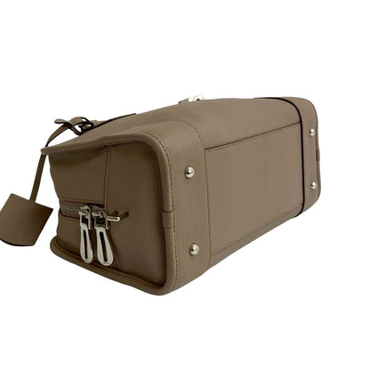 Loewe Amazona 28 Anagram Logo Embossed Leather Handbag/Mini Boston Bag Beige 37953
