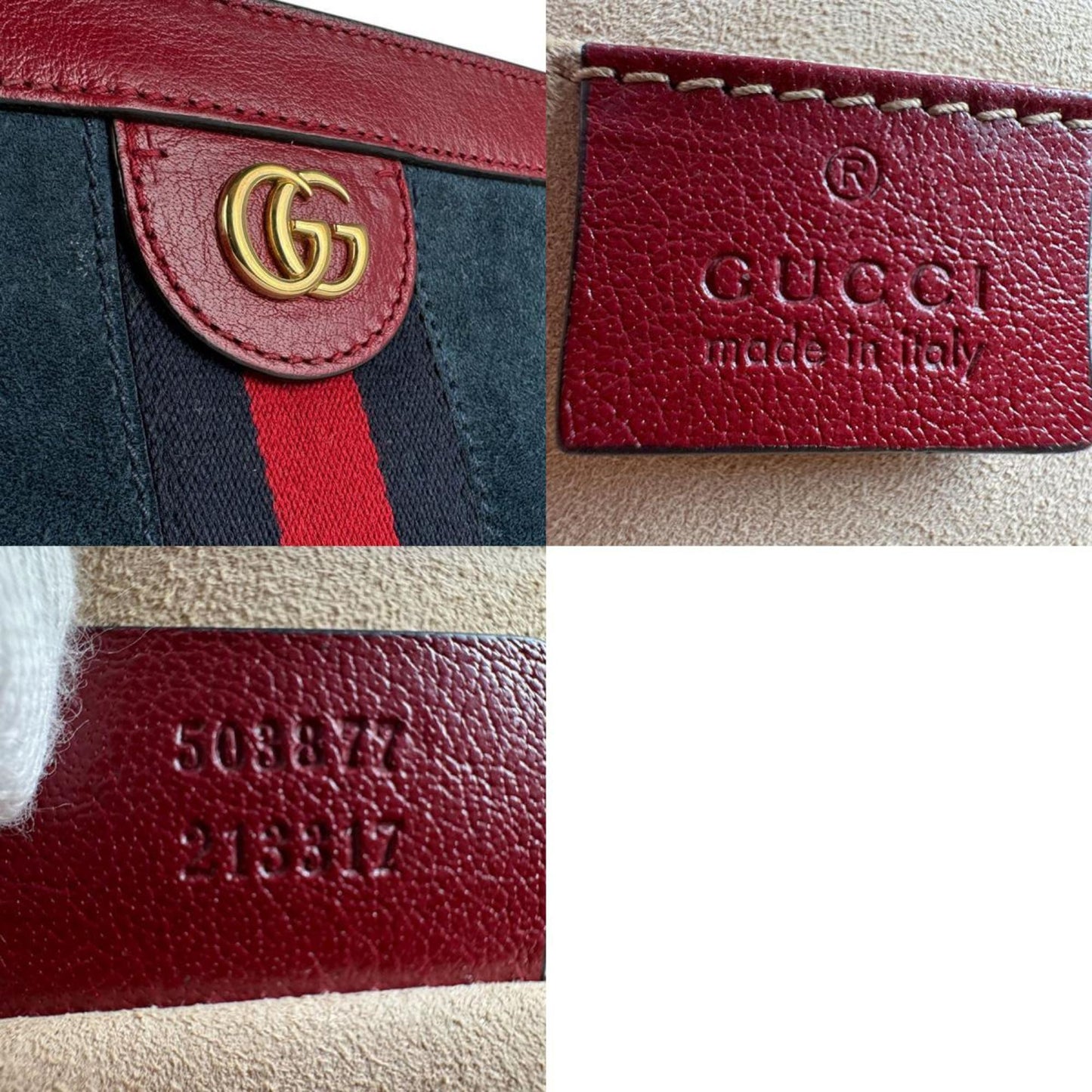 Gucci Ophidia Shoulder Bag In Suede And Leather