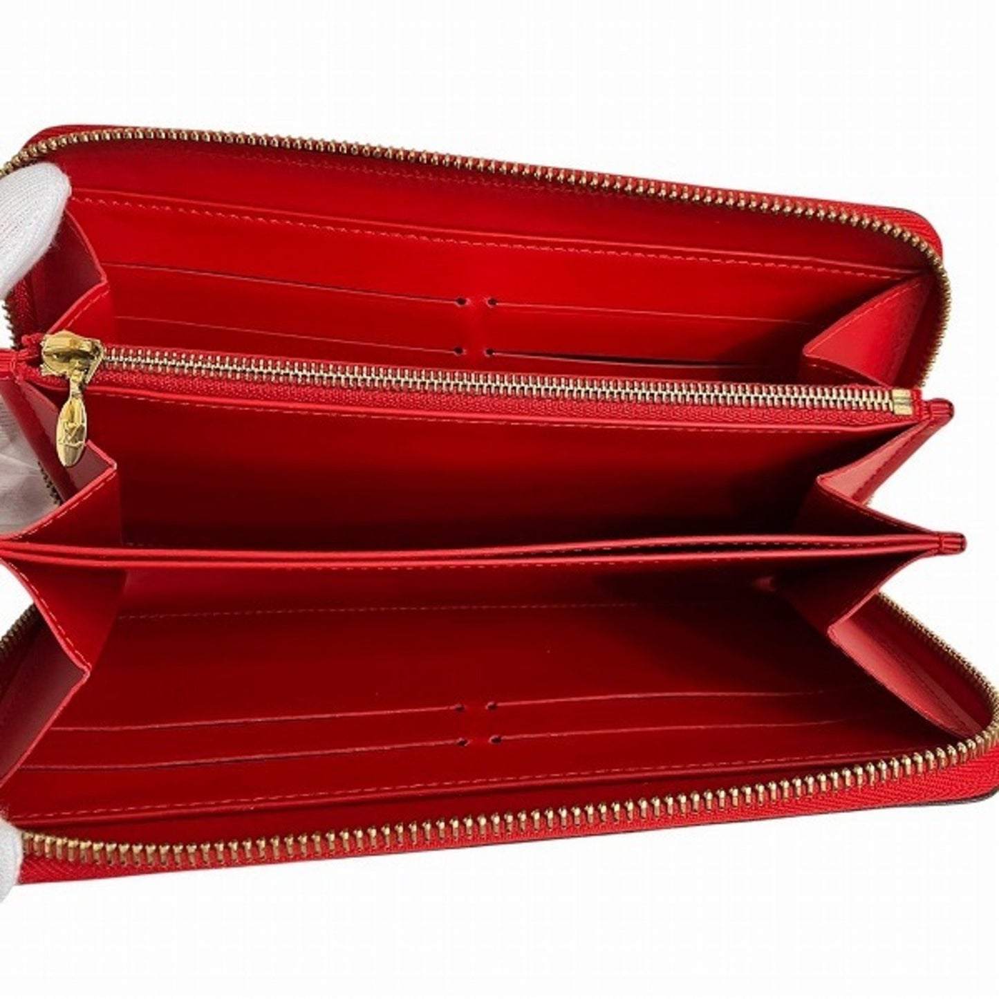 Louis Vuitton Vernis Zippy Wallet M90200 Round Long