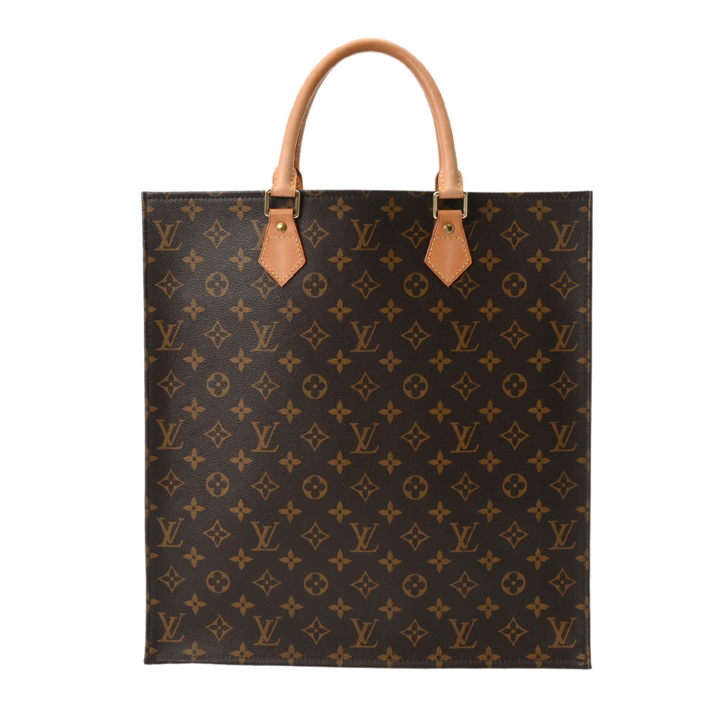 Louis Vuitton Monogram Sac Plat Brown M51140 Men'S/Women'S Canvas Tote Bag