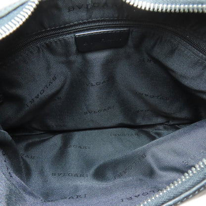 Bvlgari One-Shoulder Logomania Shoulder Bag In Canvas