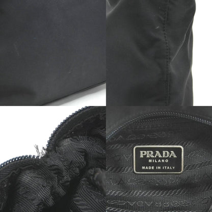Prada Handbag Nylon Black Silver