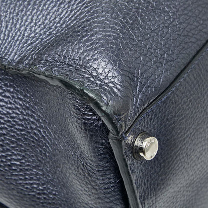 Fendi Selleria Peekaboo Fit Bugseye Monster Business Bag Shoulder 2-Way Navy Leather