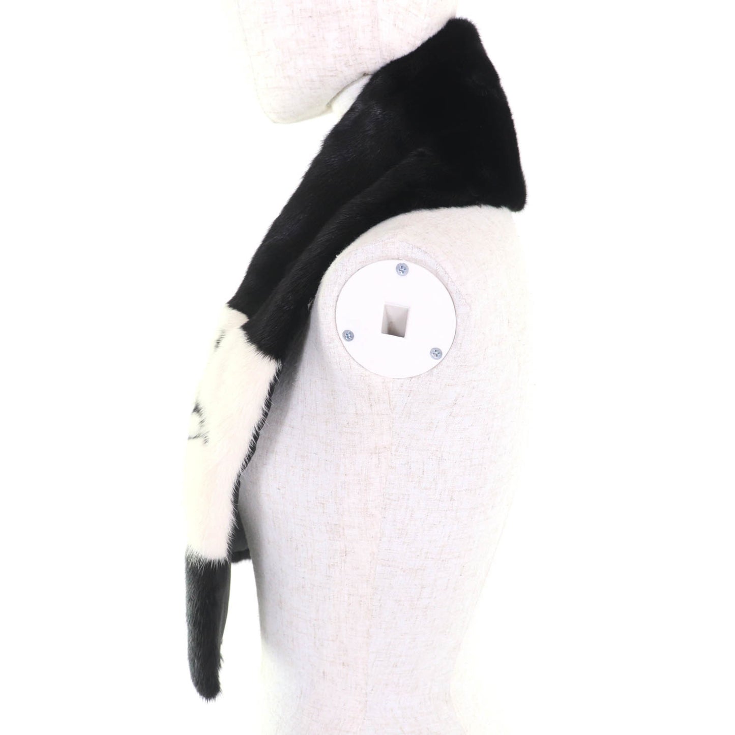 Louis Vuitton M77866 Echarpe Gaugram Mink Scarf With Lv Logo