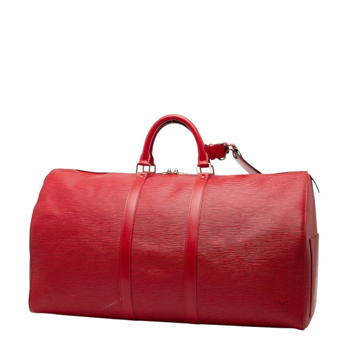 Louis Vuitton Epi Keepall 55 Boston Bag M42957 Castilian Red Leather