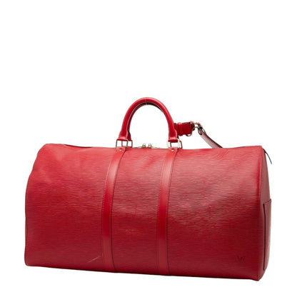 Louis Vuitton Epi Keepall 55 Boston Bag M42957 Castilian Red Leather