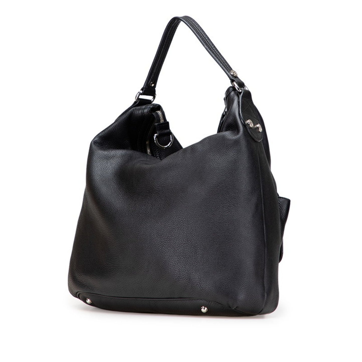 Gucci Interlocking G Handbag 232935 Black Leather