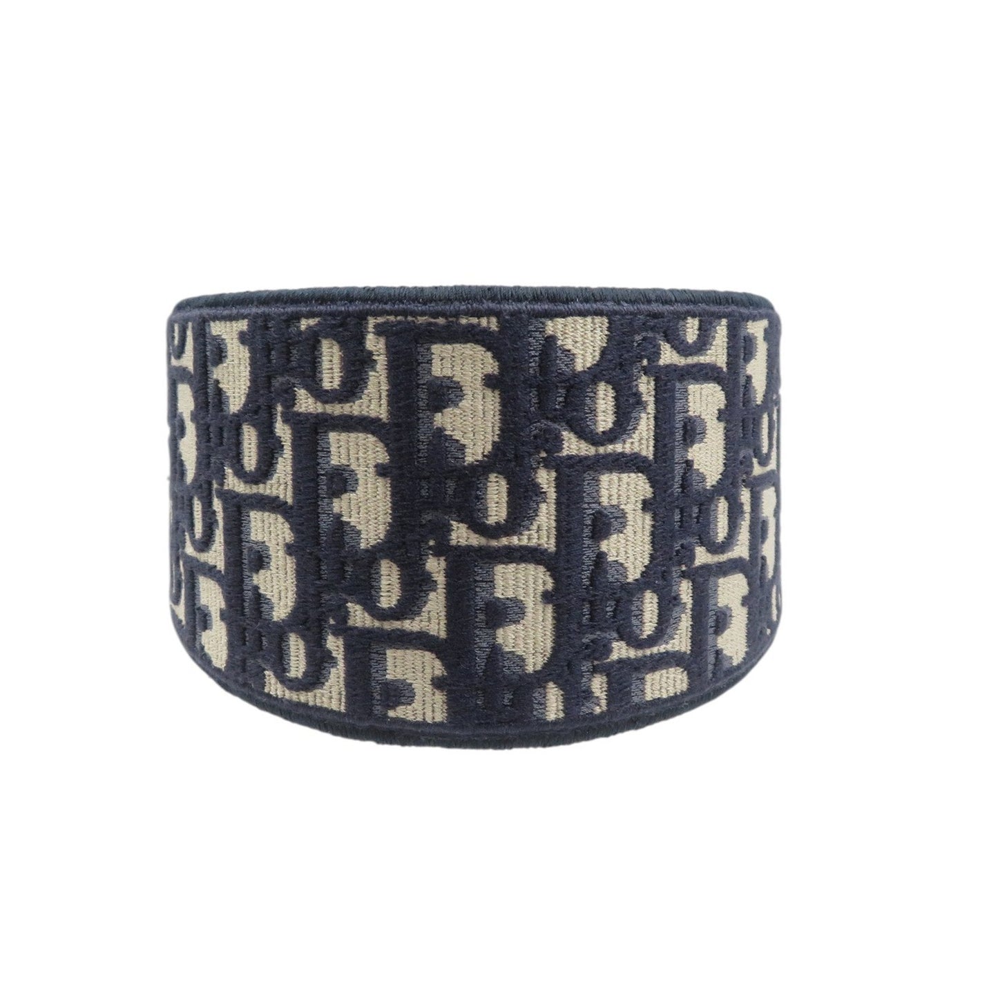 Christian Dior Oblique Headband Canvas Navy 0929