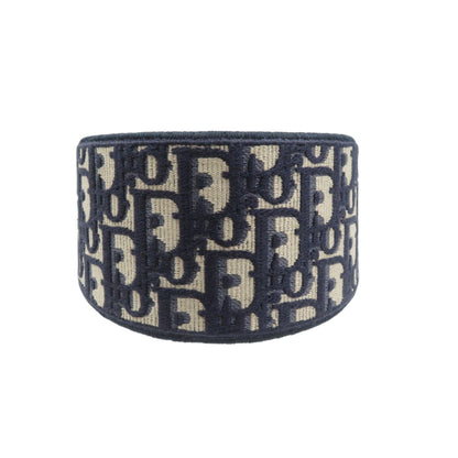 Christian Dior Oblique Headband Canvas Navy 0929
