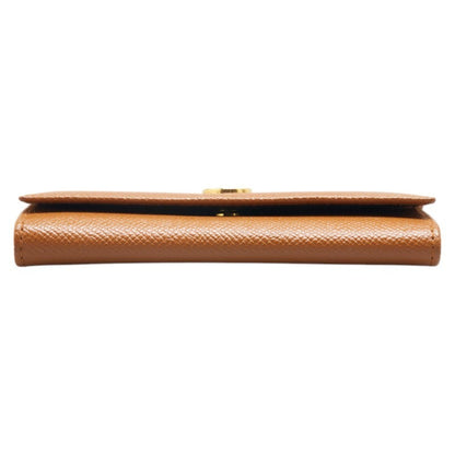 Bvlgari Long 6-Ring Key Case Brown Leather