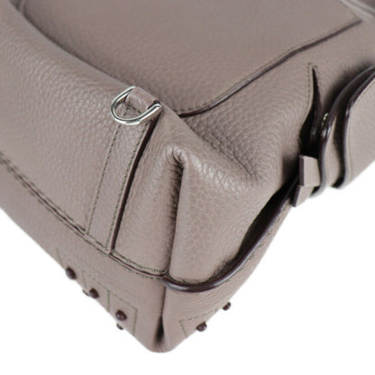 Tod'S Tod'S Wave Line Backpack/Daypack Leather Purple Gray 3Way Mini Backpack Shoulder Bag Handbag