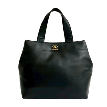 Chanel Coco Mark Leather 2-Way Handbag/Shoulder Bag