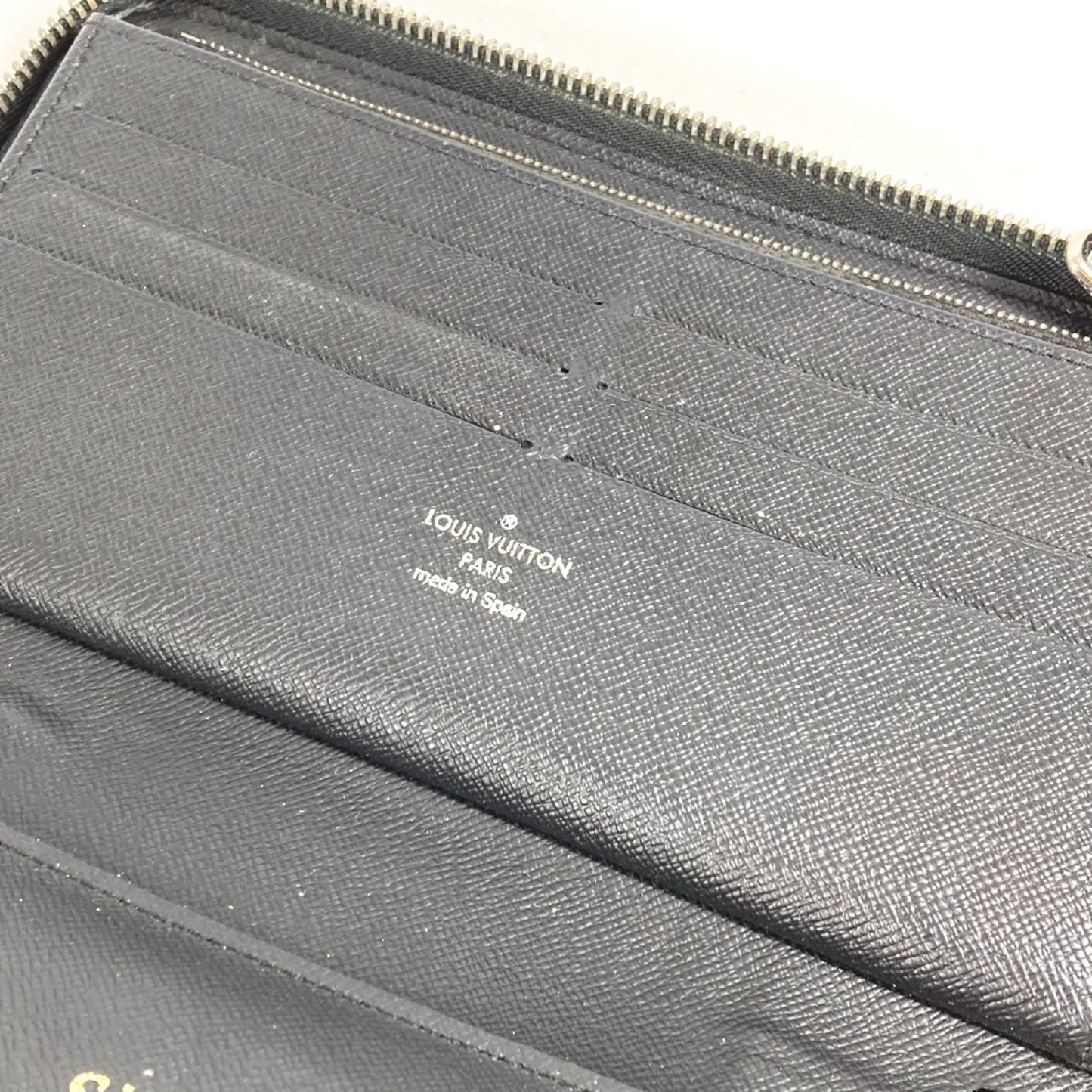 Louis Vuitton N60153 Damier Graphite Zippy Organizer Nm Long Wallet With Lv Alps Patch