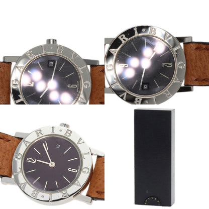 Bvlgari Bz26Sld Wristwatch Stainless Steel Leather