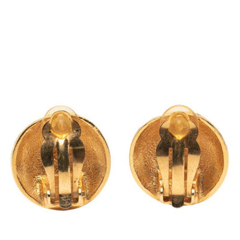 Vintage Chanel Coco Mark Round Earrings