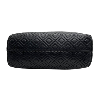 Tory Burch Fleming 2-Way Handbag/Shoulder Bag In Black With Gold Hardware