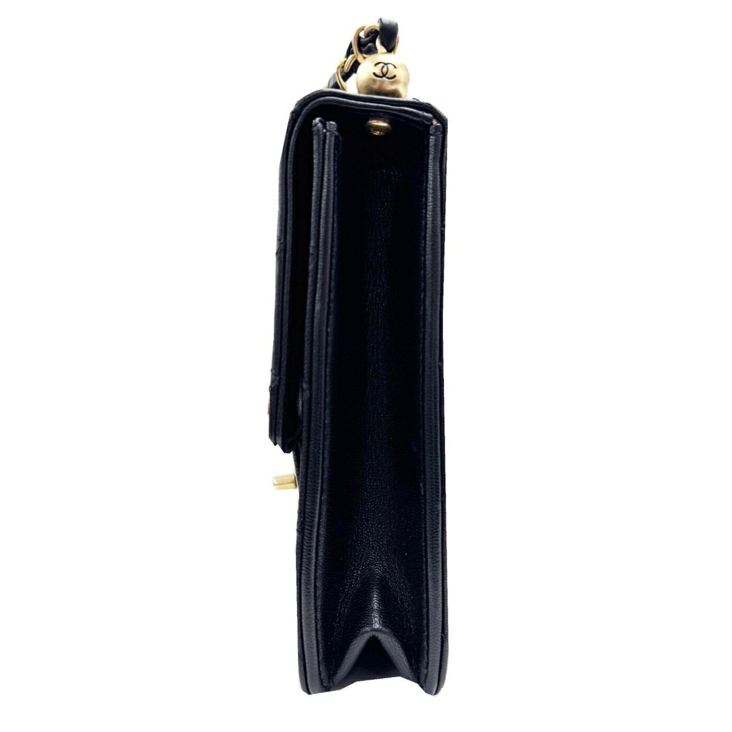 Chanel Chain Shoulder Bag As0584 Black Goatskin Leather 30S 2021