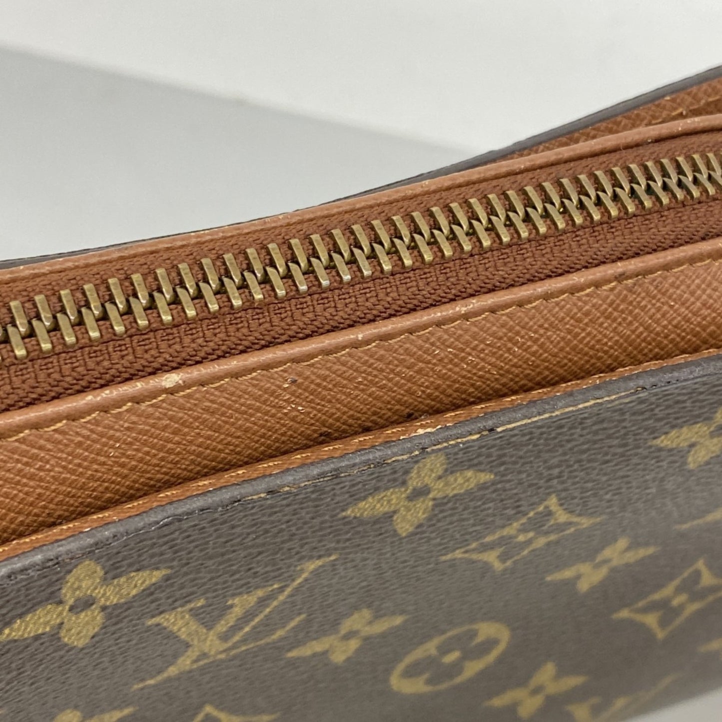 Louis Vuitton Monogram Orsay Clutch Bag M51790 Brown