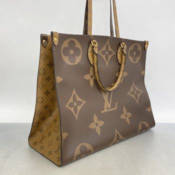 Louis Vuitton Monogram Giant Reverse On-The-Go Tote Bag M44576 Brown 2-Way