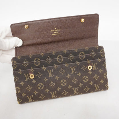 Louis Vuitton Monogram Minilan Portefeuille Sarah M95234 Ebene