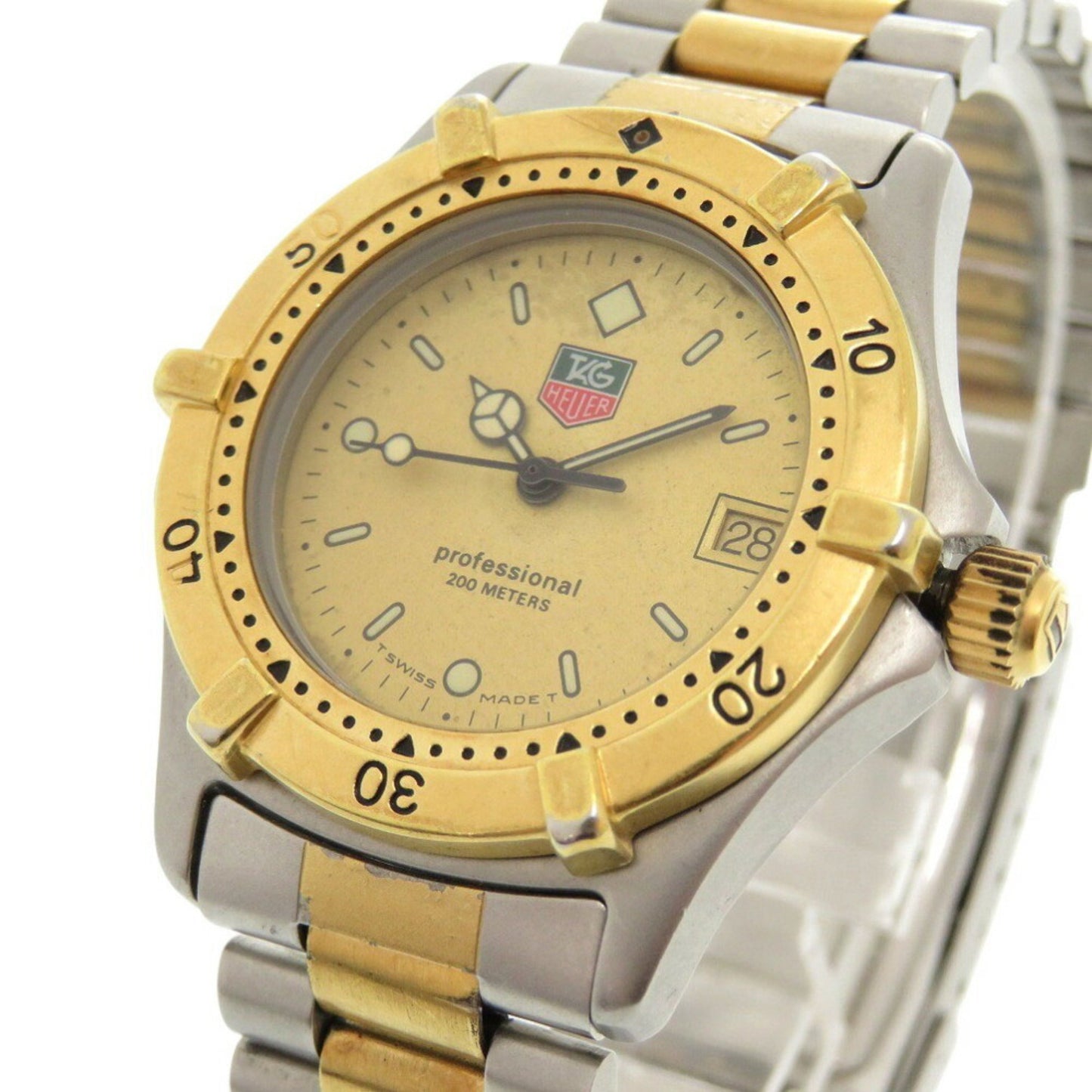 Tag Heuer 964.013F Stainless Steel Gold Quartz Watch 1044Tag Heuer