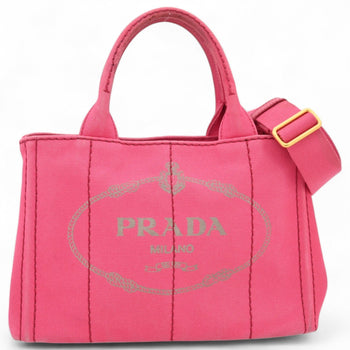 Prada Mini Canapa Denim X Pink Handbag