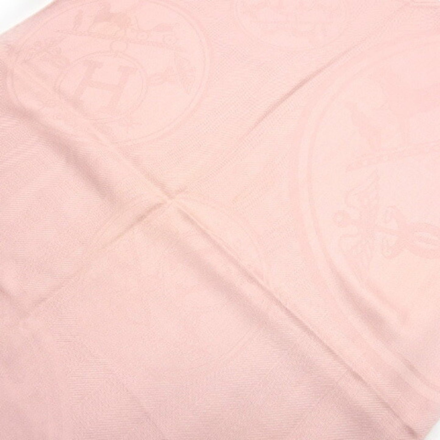 Hermes New Libris Large Stole Scarf Shawl Light Pink