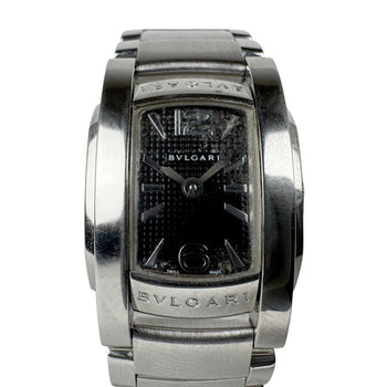 Bvlgari Watch Ashoma Stainless Steel Silver Black
