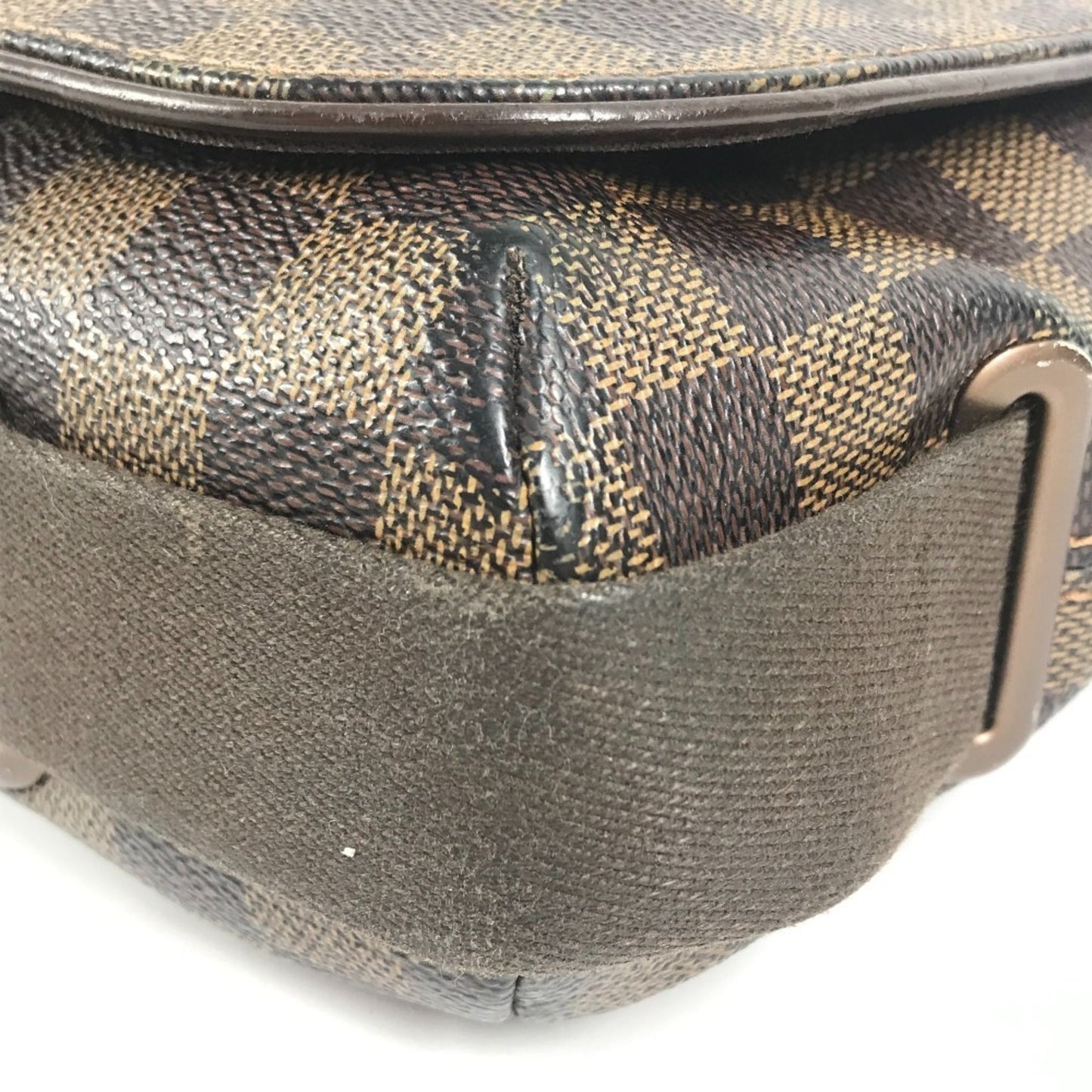 Louis Vuitton N51211 Damier Brooklyn Mm Crossbody Flap Messenger Bag/Shoulder Bag In Canvas