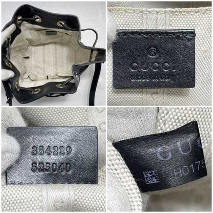 Gucci Shoulder Bag F-22751 Black Bright Diamante Shima 354229 Leather Studs 525040 Gucci Crossbody