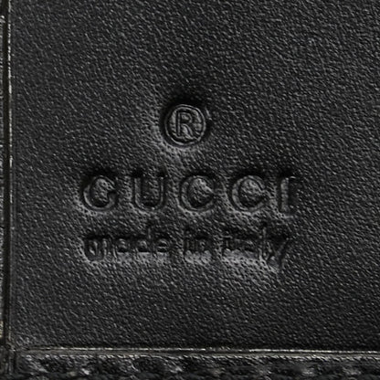 Gucci G Logo Long Wallet 035 2067 2098 Black Leather