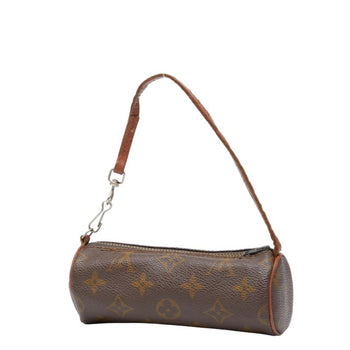 Louis Vuitton Monogram Papillon 30 Accessory Pouch M51385 Brown Leather